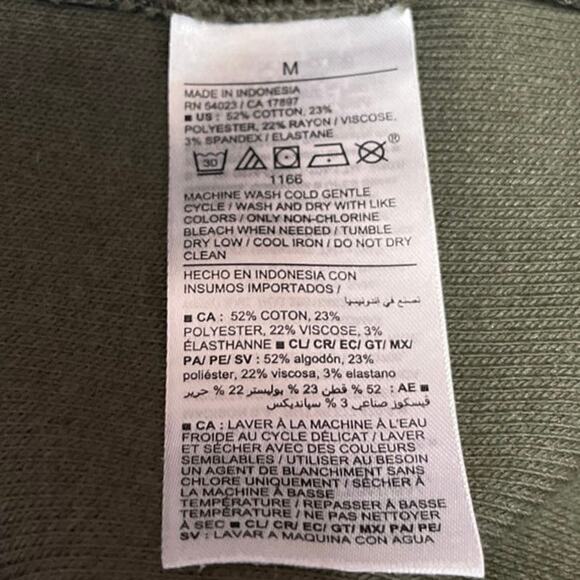 Old Navy Women's Olive Green Mock Neck Sleeveless Mini Sweater Dress Size M - Picture 5 of 5